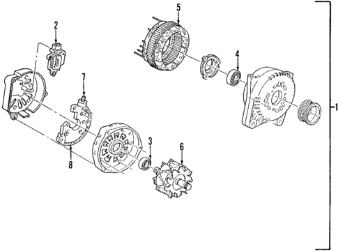 Alternator for 2002 Lincoln Continental #1