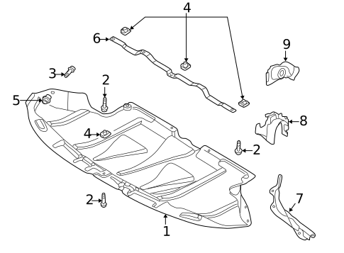 Splash Shields for 2002 Volkswagen Passat #0
