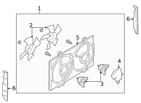 Cooling Fan for 2003 INFINITI I35 #0