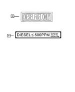 68235715AB - Labels: Diesel Fuel Only Label for Mopar Image image