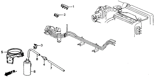 Air Cleaner Tubing (PGM-FI) for 1989 Honda Accord #0