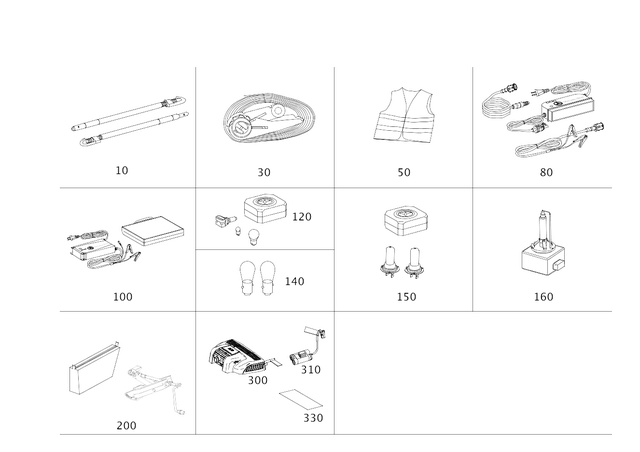 5802410 - Tool and Safety: Turn Signal Lamp for Mercedes-Benz: C250, C300, C350, E250, E350, E400, E550, E63 AMG, E63 AMG S, GLK250, GLK350 Image