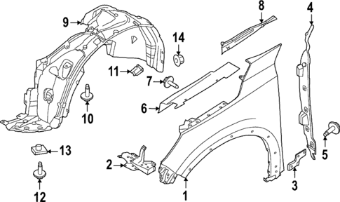 Fender & Components for 2024 INFINITI QX60 #0