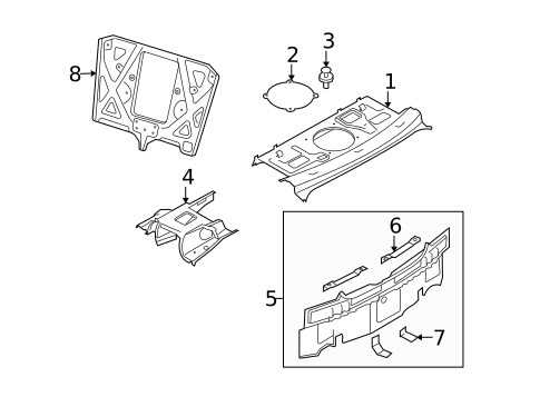 Rear Body for 2015 INFINITI Q40 #0