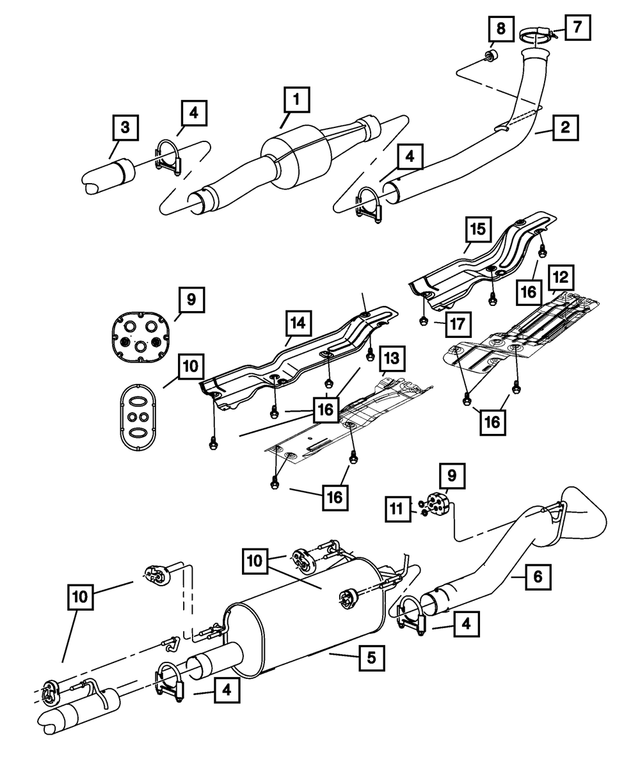 52121600AB - Exhaust: Exhaust Front Pipe for Mopar Image image