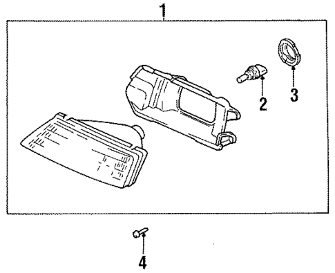 Headlamp Components for 1994 Kia Sephia #0