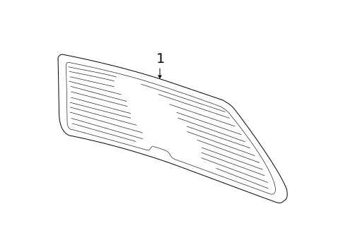 Glass - Lift Gate for 2003 Volkswagen Jetta #0
