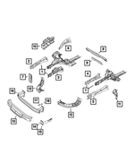68378545AA - Frame, Bumper and Fascia: Frame Side Rail for Mopar Image
