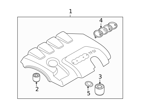 Engine Appearance Cover for 2013 Audi A5 #0