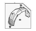 86811K0500 - Body: Fender Liner for Kia: Soul Image