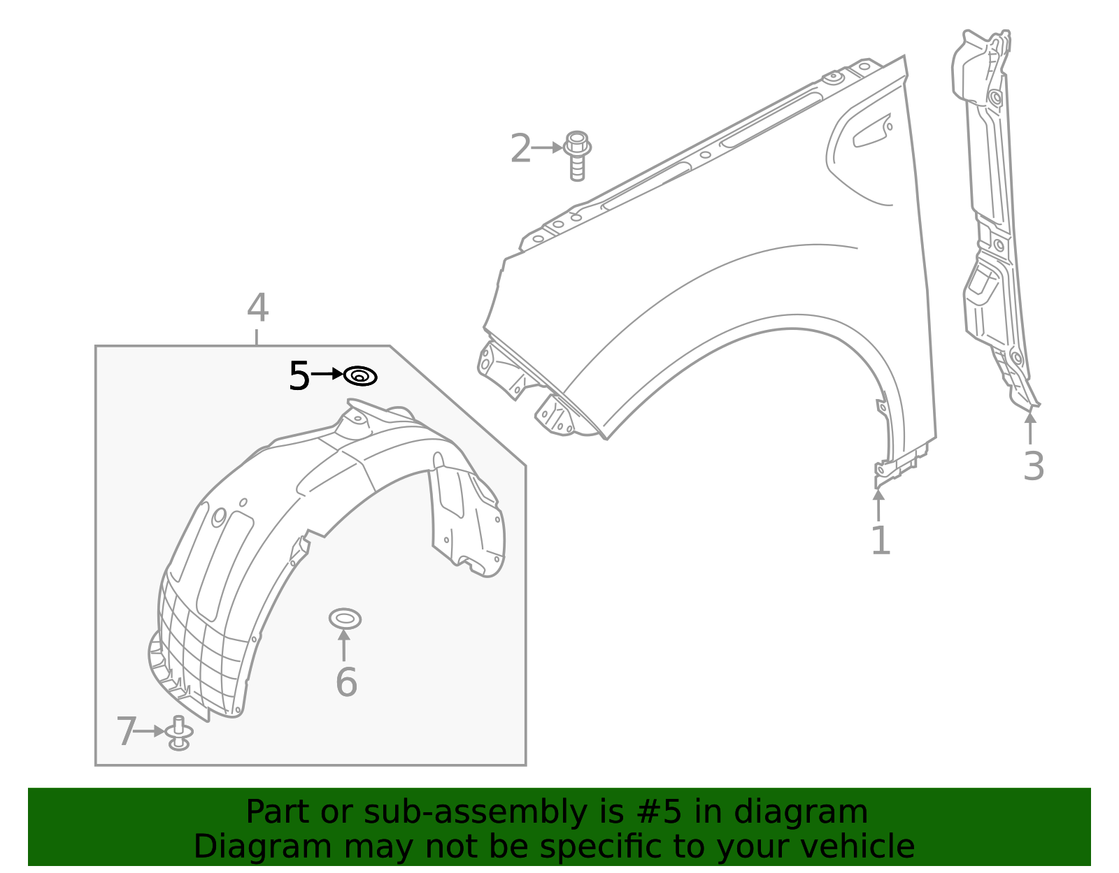84220-C2000 - Fender Liner Retainer 2016-2025 Kia | Kia.Parts Store