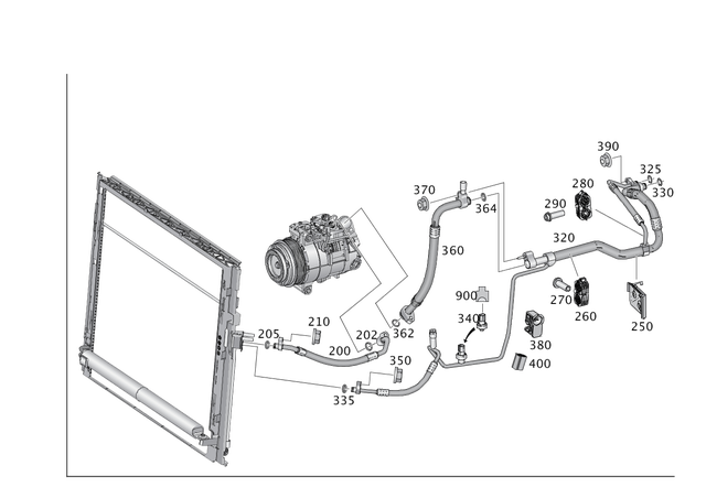 1668350598 - Heating and Ventilation: Sealing Frame for Mercedes-Benz: GL350, GL450, GL550, GL63 AMG, GLE300d, GLE350, GLE400, GLE43 AMG, GLE450 AMG, GLE63 AMG, GLE63 AMG S, GLS350d, GLS450, GLS550, GLS63 AMG, ML250, ML350, ML400, ML550, ML63 AMG Image image