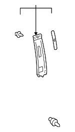 6241048060B0 - Body: Center Pillar Trim for Toyota Image image