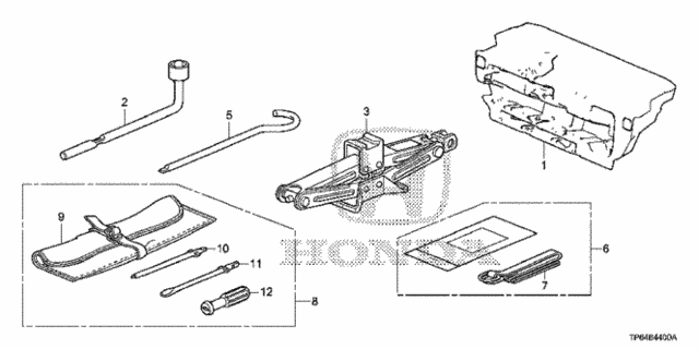 Tools - Jack for 2012 Honda Crosstour #0