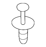 51717064092 - Body: Cowl Grille Clip for BMW: 228i, 228i xDrive, 230i, 230i xDrive, M2, M235i, M235i xDrive, M240i, M240i xDrive Image