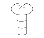 MS450177 - Body: Cowl Trim Screw for Mitsubishi Image