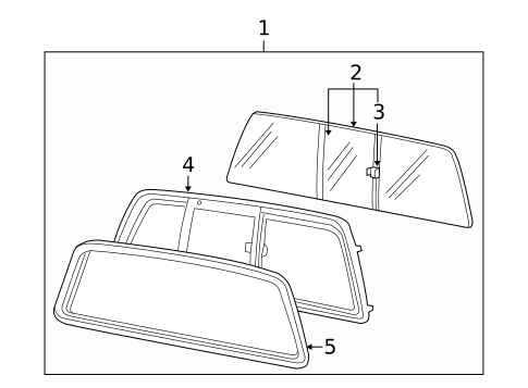 Glass & Hardware - Back for 2010 Ford F-350 Super Duty #0