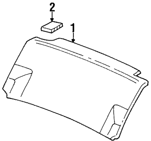 Interior Trim - Trunk for 1994 Volkswagen Passat #0