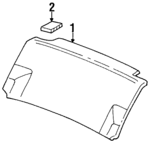 3578676058WY - Body: Trunk Lid Trim for Volkswagen Image