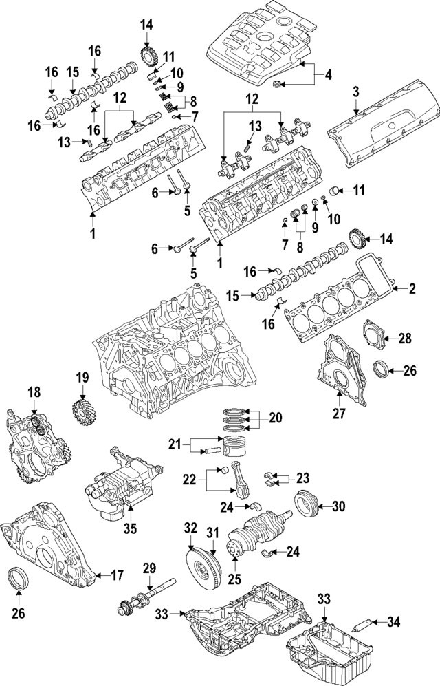 70103673AGLB - : Engine Camshaft Bearing for Volkswagen Image