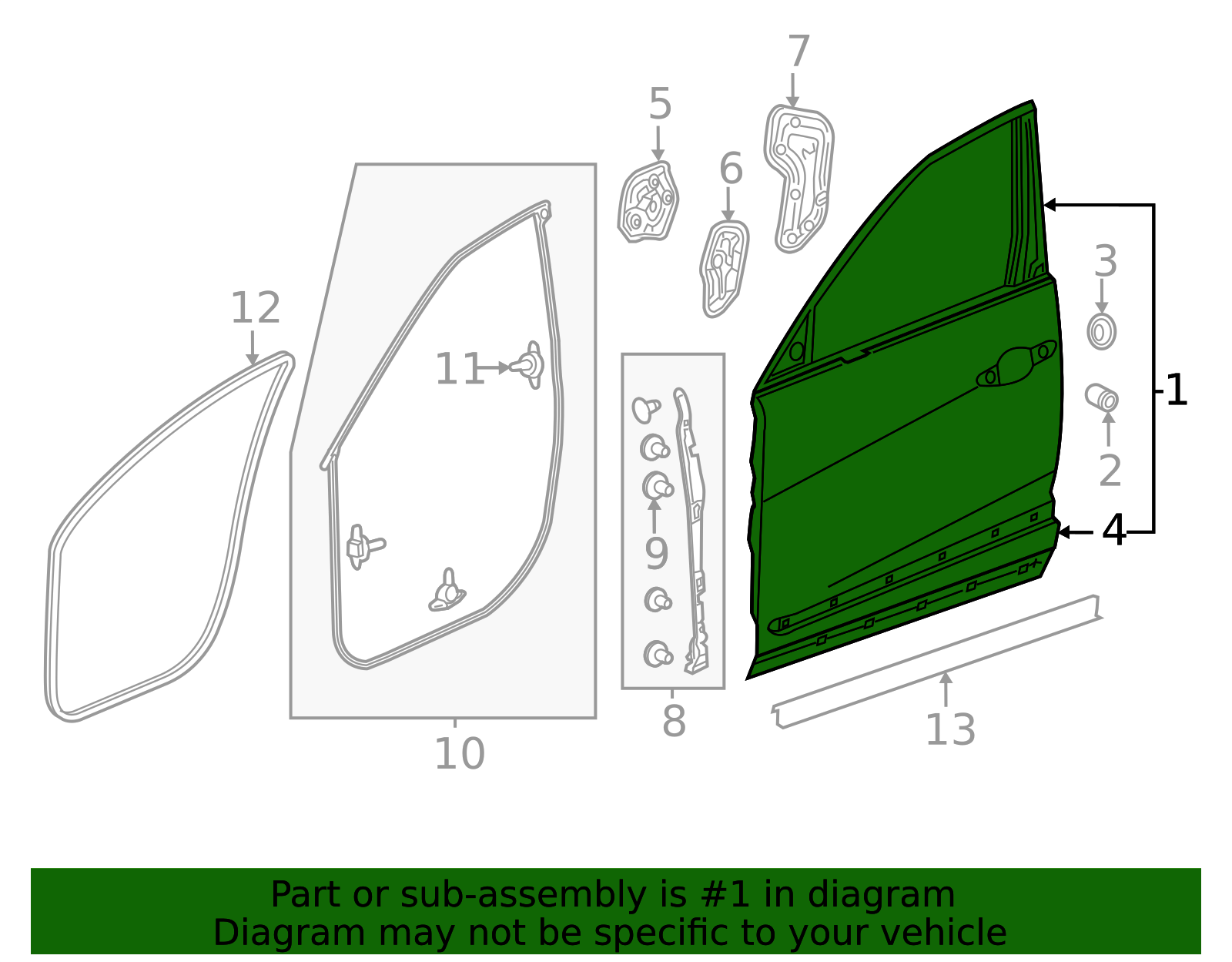 2019-2025 Acura RDX Door Shell 67010-TJB-A91ZZ | OEM Parts Online