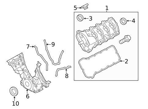 Valve & Timing Covers for 2015 Ford Mustang #0