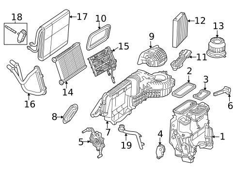 Evaporator & Heater Components for 2020 Mercedes-Benz GLC63 AMG #2