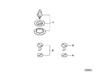 82111466956 - Retrofitting / Conversion / Accessories: Fastener Mat Set for BMW Image
