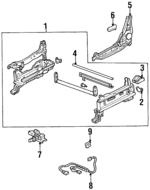 81512SX0A11 - Body: Seat Adjust Assembly for Honda: Odyssey Image