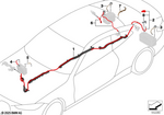 61129107458 - Vehicle Electrical System: Battery Cable Positive, Below-Floor for BMW Image