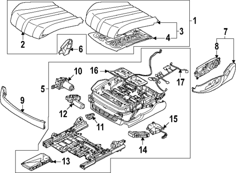 Driver Seat Components for 2025 Genesis GV80 Coupe #0