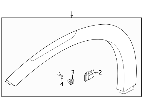 Exterior Trim - Fender for 2021 Hyundai Venue #0