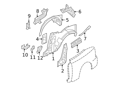 Inner Structure for 2007 Ford Mustang #0