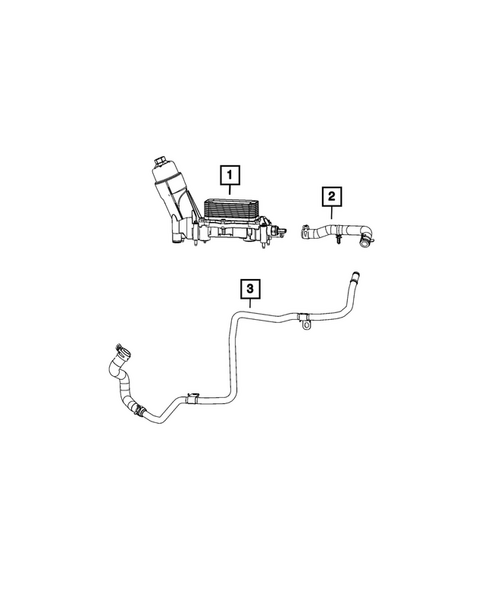 Engine Oil Cooler and Lines for 2024 Chrysler Voyager #0