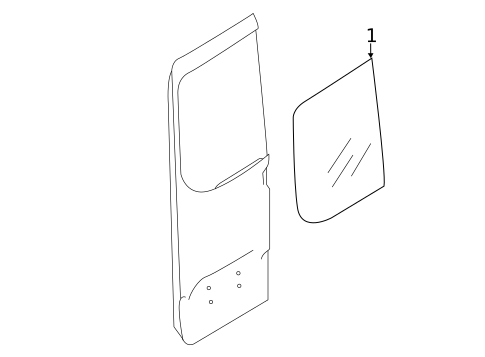 Glass & Hardware for 2023 Mercedes-Benz Sprinter 3500 #0
