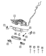 68437990AB - Frame, Bumper and Fascia: Power Winch for Ram: 2500 Image