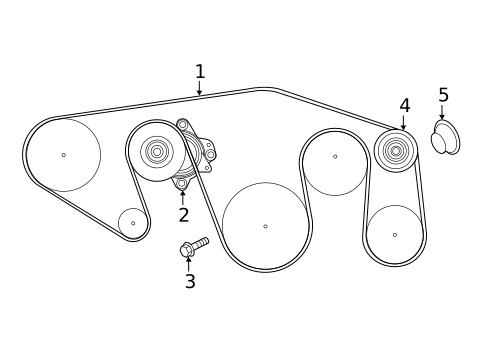 Belts & Pulleys for 2022 Nissan TITAN #0