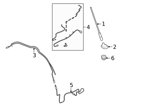 Antenna & Radio for 2004 Mazda 3 #0