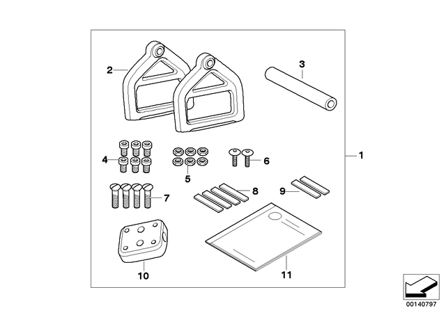 7129905001 - Audio, Navigation, Information Systems: Isa Screw - M4X16-A2-70 for BMW-Motorrad Image
