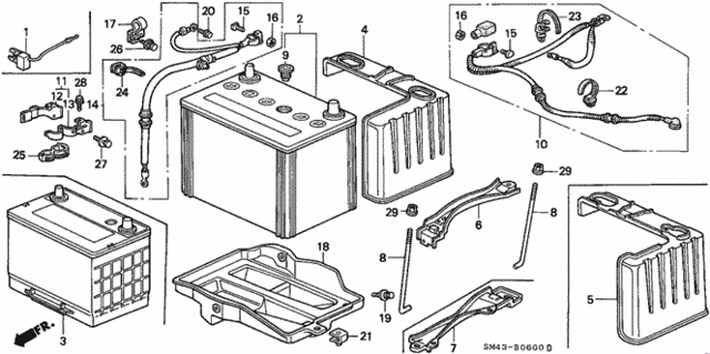 Battery for 1993 Honda Accord #0