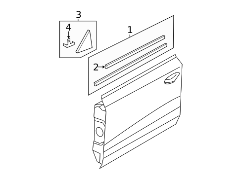 Exterior Trim - Front Door for 2014 Audi RS7 #0