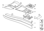 51166973484 - : Trim Cover, Center Console, Right for BMW Image