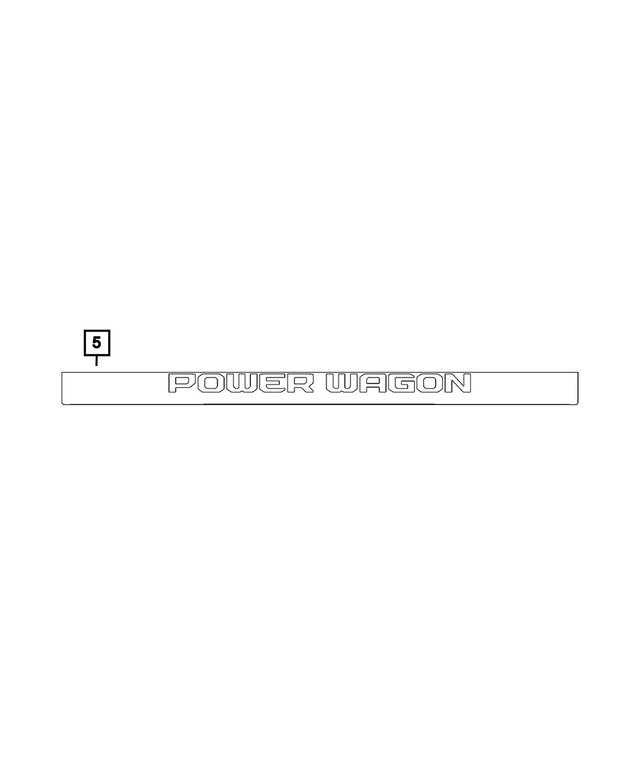 6NJ94HA9AA - : Tailgate Decal for Mopar Image