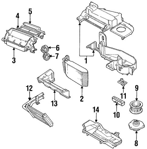 Condenser, Compressor & Lines for 1993 Pontiac Grand Prix #1