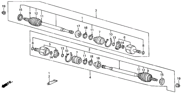 Driveshaft for 1988 Acura Integra #0
