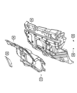 68446678AA - Interior Trim: Dash And Cowl Sides Silencer for Mopar Image