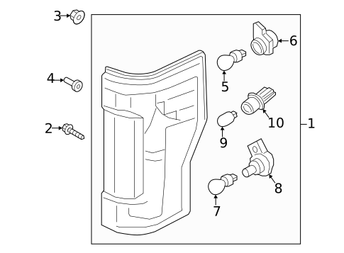 Tail Lamps for 2022 Ford F-450 Super Duty #0