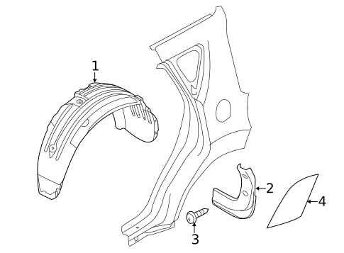 Exterior Trim - Quarter Panel for 2018 Kia Soul #0