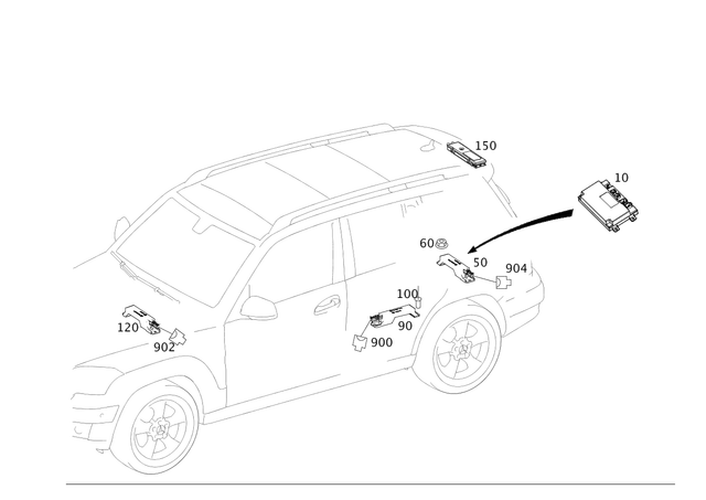 91011200500064 - Electrical System: Hexagon Nut for Mercedes-Benz Image image