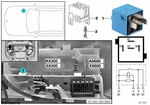 61138377734 - Vehicle Electrical System: Double Leaf Spring Contact for BMW Image